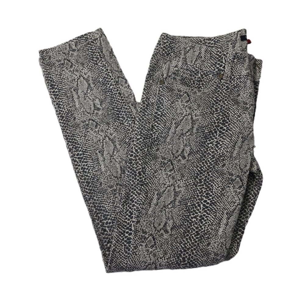 Therapy By Lane Crawford Snake Print Mid Rise Pants, Size M